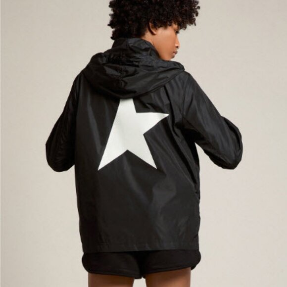 Womens Star Golden Goose GWP01032 (Item- 20) Black Windcheater Jacket 36 US/XXS - Picture 2 of 14